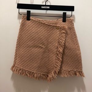 brown woolen skirt